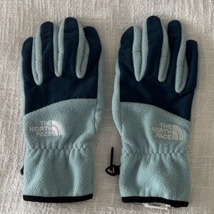 The North Face Teal and Navy Gloves
